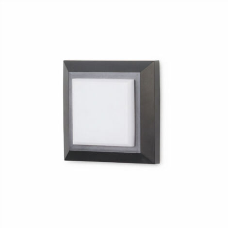 wandleuchte ip65 grove diffuser square led 2w 4000k schwarz 172lm