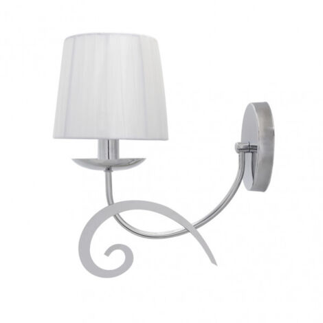 Wandleuchte luxor 1xe14 Chrom weiß Schirm 31x15x28 cm