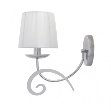 Wandleuchte luxor 1xe14 Chrom weiß Schirm 31x15x28 cm