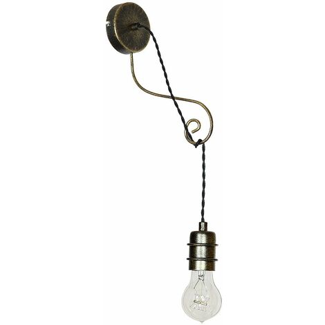 Wandleuchte Messing E27 Metall Vintage Wandlampe