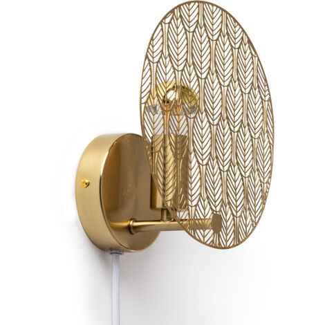 Wandleuchte Metall Delly Gold