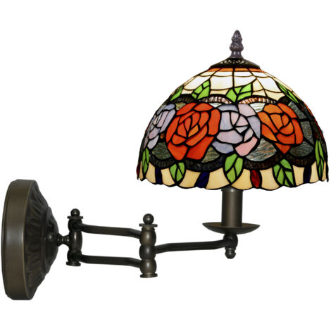 Wandleuchte mit beweglichem Arm, Durchmesser 20 cm, Rosy-Serie