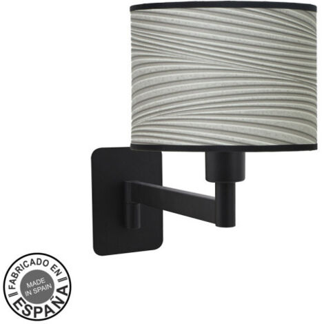 Wandleuchte modisch 1xe14 schwarz/grau 26x17x28 cm