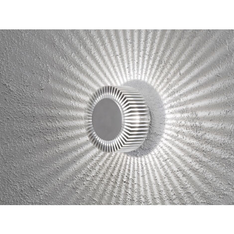 Wandleuchte MONZA für effektvolle Beleuchtung, 5W, IP54, massives Aluminium
