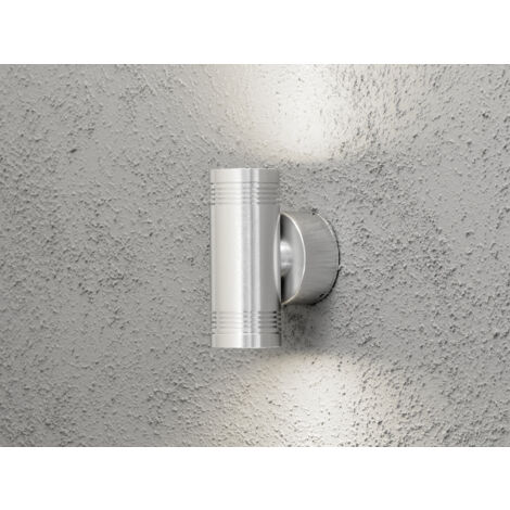 Wandleuchte MONZA, Up/Down-light, massives Alu, H: 15 cm, IP54