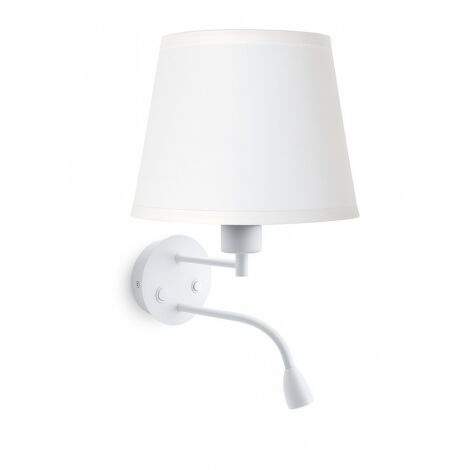 Wandleuchte "PAIR" E27 mit 3W LED-Lesestrahler