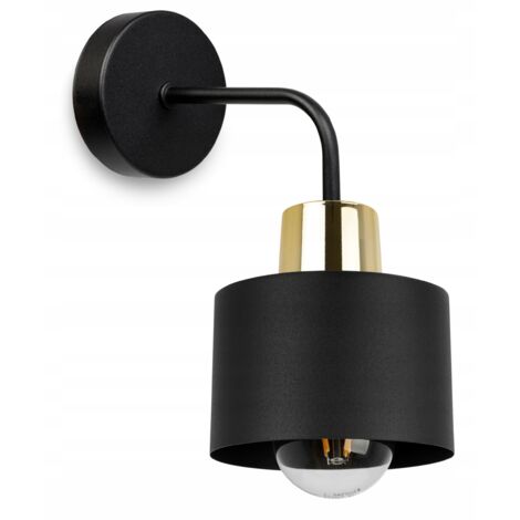 WANDLEUCHTE, QUADRATISCHE LAMPE, DECKENLEUCHTE, SCHWARZE LED-LAMPE