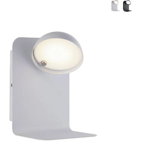 Wandleuchte Schlafzimmer mit schwenkbarem LED-Licht und USB-Ladegerät Boing - Weiß