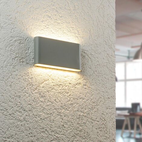 Wandleuchte Slide UP and DOWN 3000K IP54 - Watt: 12W - Farbe: Grau