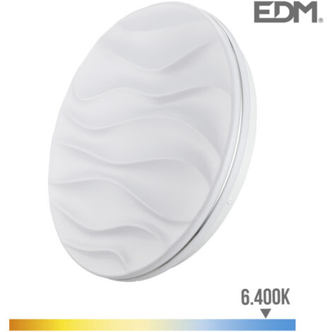 Wandleuchte super led anbauleuchte 18w 1820lm 6500k ø33x6,8cm modell desert edm