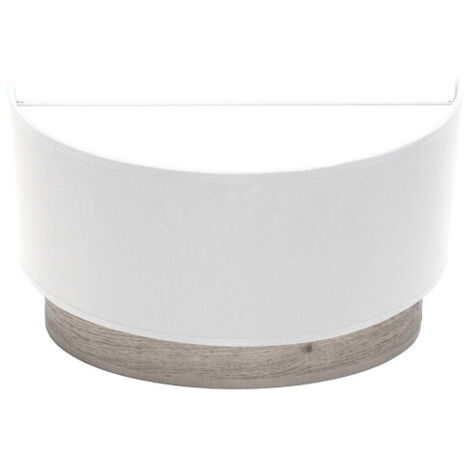 Wandleuchte tatiana 1xe27 weiß-holz grau 17x30x15 cm