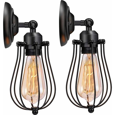 Wandleuchten Wanddekor 2er Set, Wandleuchten 2er Set, Verstellbare Industrielle Wandleuchten Lighti