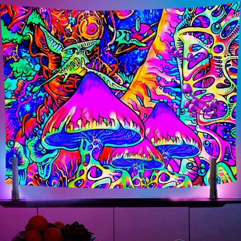 Wandmalereien, Hippie-, psychedelischer Wandteppich