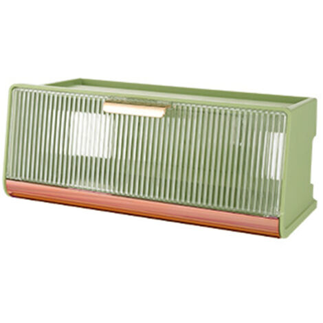 Wandmontierte Aufbewahrungsbox für WLAN-Router mit Steckern, großes Fassungsvermögen – Cyan, 30 x 13,5 x 12,5 cm