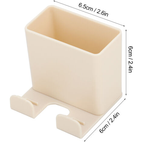 Wandmontierte Aufbewahrungsbox und Fernbedienungshalterung mit Smartphone-Ständer – ABS, 6,5 cm