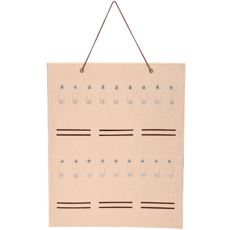 Wandmontierte Organizer-Tasche für Brillen und Schmuck, hängender Schmuckhalter (Khaki-Farbe)