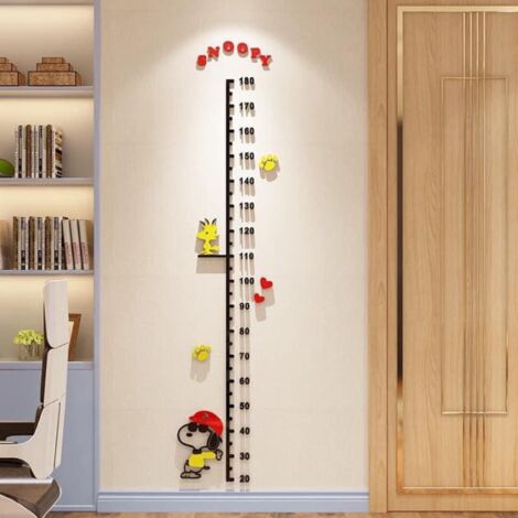 Wandmontierte Wachstumstabelle für Kinder – Wachstumsmesser aus Acryl für Baby- und Haustierzimmer