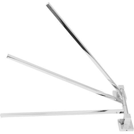 Wandmontierter Handtuchhalter aus Edelstahl, 180° drehbare Stange, Handtuch- und Bademantelhalter für Badezimmer, 3 Stangen