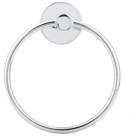 Wandmontierter Handtuchring fürs Badezimmer, kein Bohren erforderlich, Aufbewahrungsgestell aus Edelstahl 201, 16 cm Durchmesser, Tragkraft 5 kg