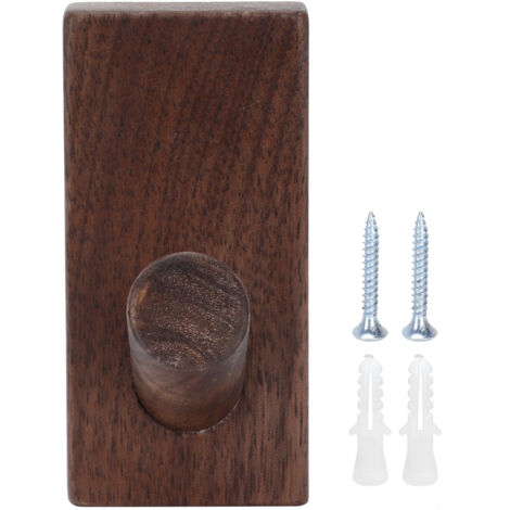 Wandmontierter Hutständer aus Holz, Garderobenorganizer mit Kleiderhaken (8 cm)