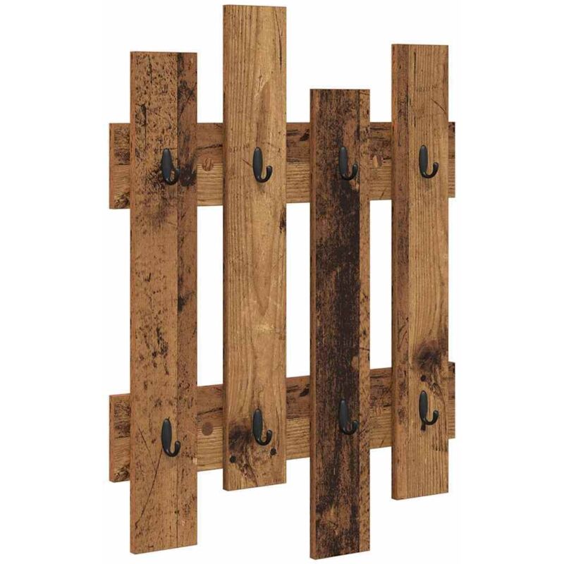 Wandmontierter Nachttisch Altholz 60 X 3 X 82 Cm Holzwerkstoff Vidaxl