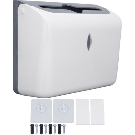Wandmontierter Papierhandtuchspender – Robuster und glänzender ABS-Halter für Badezimmer, Toilettenpapierhalter