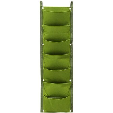 Wandmontierter Pflanzbeutel, 7 Wandmontierte Pflanzbeutel, Vertikaler Pflanzbeutel, Vertikaler Gartenbeutel, Vertikaler Garten für Balkon, Außenbereich, Garten, Hof