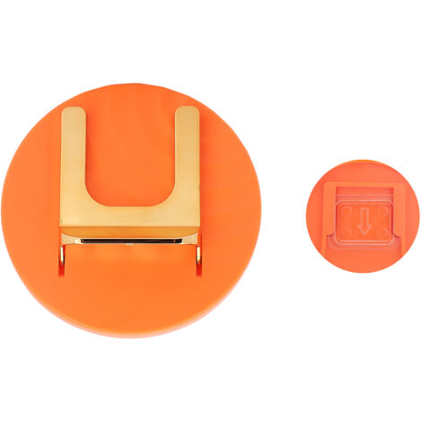 Wandmontierter, selbstklebender und faltbarer Haartrocknerhalter, Haartrockner-Organizer fürs Badezimmer, Orange