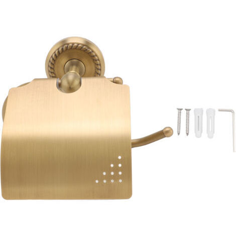 Wandmontierter Toilettenpapierhalter, antiker Papierhandtuchhalter mit gedrehtem Muster, wandmontierter Toilettenpapierhalter für die Küche unter dem Schrank