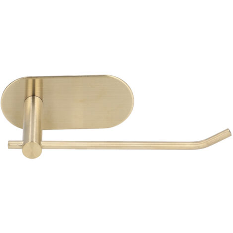 Wandmontierter Toilettenpapierhalter aus Edelstahl, bohrfreier Toilettenpapierhalter fürs Badezimmer, goldfarben