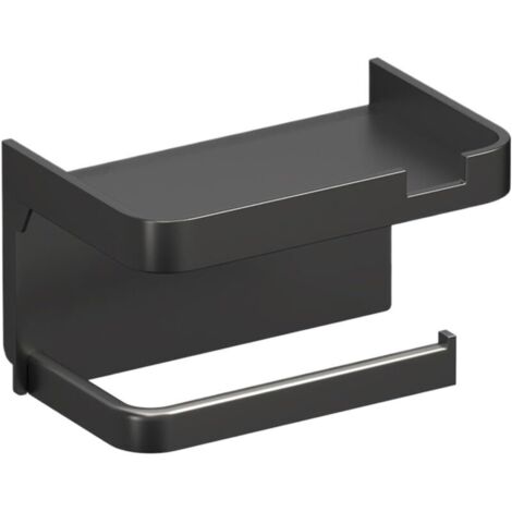 Wandmontierter Toilettenpapierhalter, einfache Installation, kein Bohren erforderlich. Multifunktionaler und stilvoller Toilettenpapierspender, platzsparend. (18108cm)