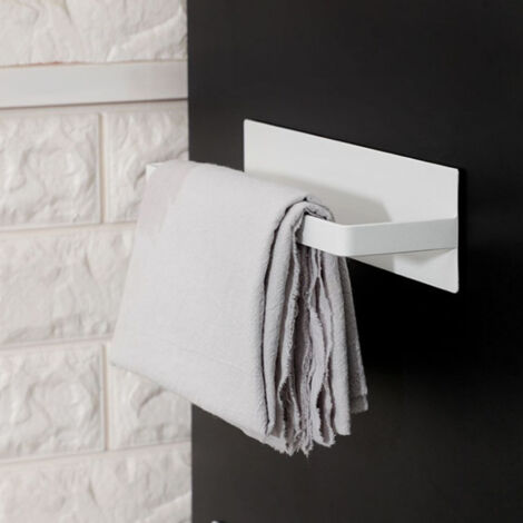 Wandmontierter Toilettenpapierhalter ohne Bohrlöcher – Metallgestell 24,5 x 6 x 6 cm – 1 Stück