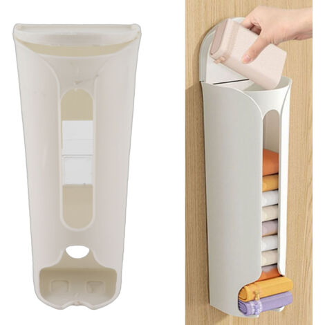 [Wandmontierter Unterwäschehalter] Aufbewahrungsbox für Socken und Dessous mit transparentem Fach, strapazierfähiger Kunststoff, 250 g, einfach zu montieren für mehr Ordnung im Haushalt.