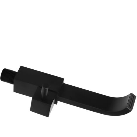Wandmontierter Waschbeckenhahn, nur Kaltwasser, schwarze Ausführung, G1/2-Anschluss, ideal für Waschbecken und Wasseranschluss.