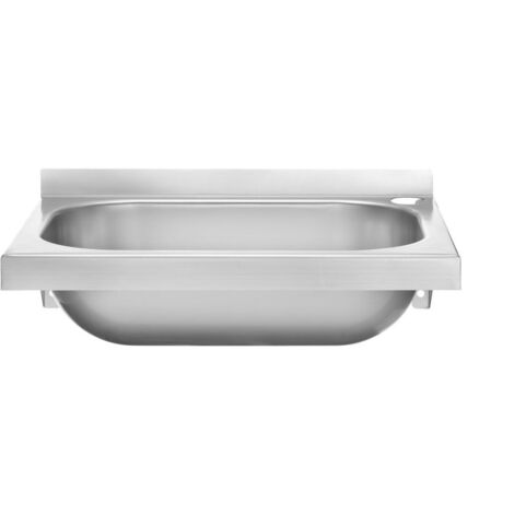 Wandmontiertes Handwaschbecken aus Stahl 400x295mm - Hendi 811818