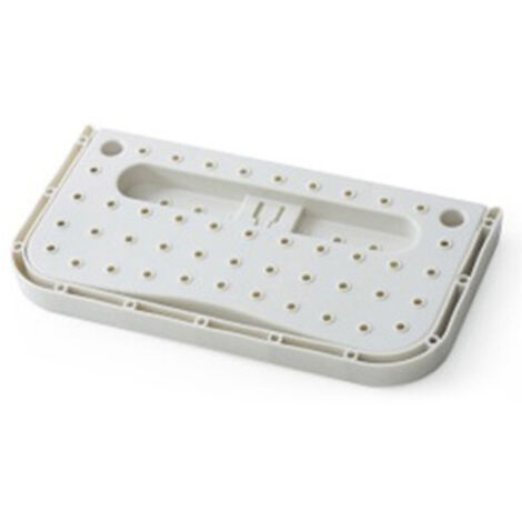 Wandmontiertes Schuhregal – Schuhorganizer aus ABS-Kunststoff – 27,9 x 14,5 x 2 cm (Weiß)