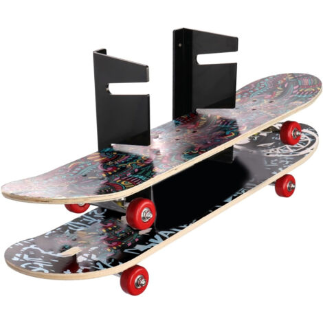 Wandmontiertes Skateboard-Regal: 3 Acryl-Etagen – Aufbewahrung und Präsentation für Garage, Wohnzimmer
