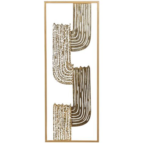 Wandobjekt THULIUM Metall 75 cm Gold