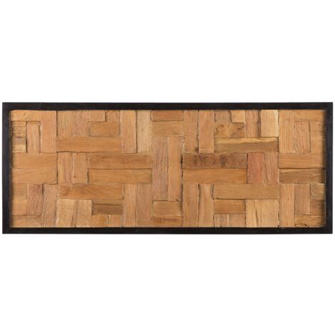 Wandobjekt TOLUCA Teakholz 40 cm Braun
