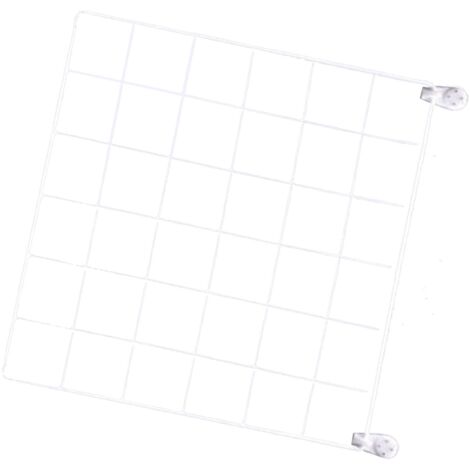 [Wandorganisation] + Gitterwand + Organizer + Miniaturen/Fotos - Einkaufswagen aus Metallgitter, 30 x 30 cm, Weiß