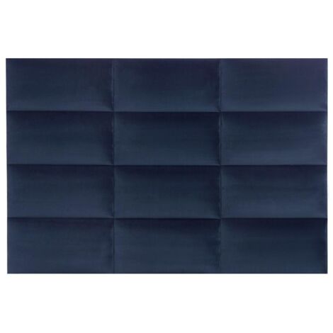 Wandpaneel Bettkopfteil - Samt - 180 cm - Blau - BONTE von Pascal Morabito