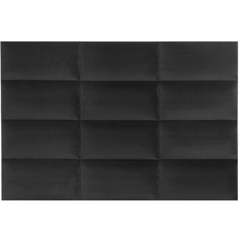 Wandpaneel Bettkopfteil - Samt - 180 cm - Grau - BONTE von Pascal Morabito