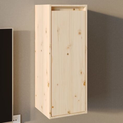 Wandregal 30x30x80 cm aus massivem Kiefernholz