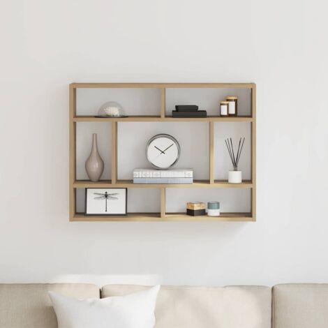 Wandregal Artisan-Eiche 75x16x55 cm Holzwerkstoff vidaXL