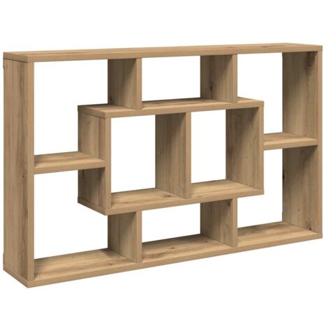 Wandregal Artisan-Eiche 85x16x52,5 cm Holzwerkstoff vidaXL