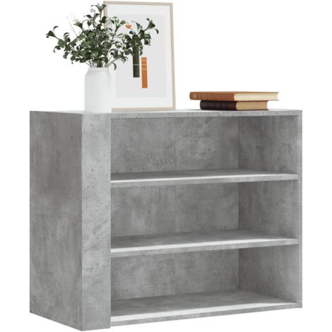Wandregal Betongrau 75x35x60 cm Holzwerkstoff vidaXL