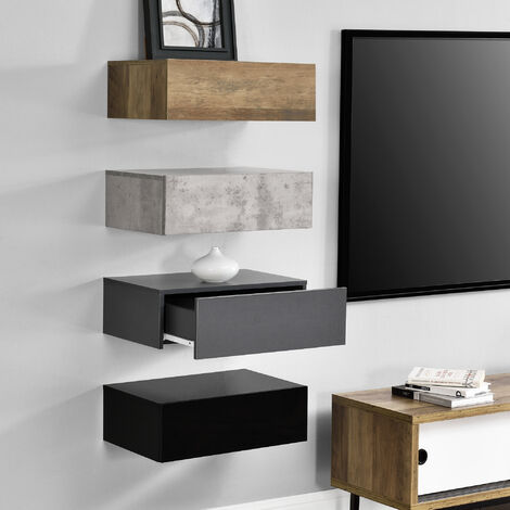 Wandregal Oslo 4er Set 46x30x15cm in vier Farben [en.casa]