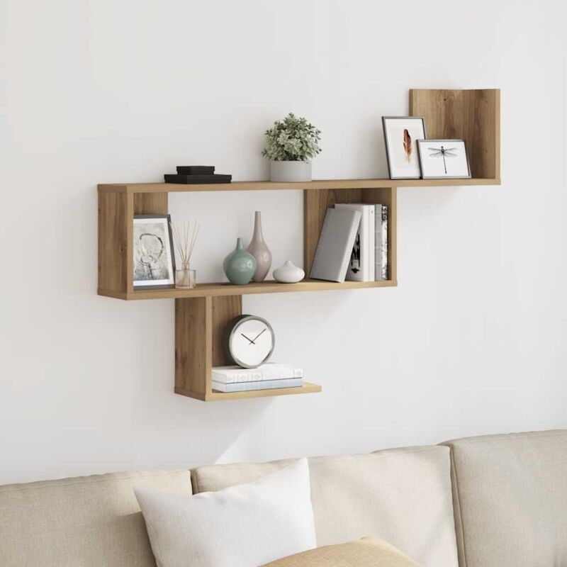 Wandregal Artisan-eiche 100x15x70 Cm Holzwerkstoff Vidaxl