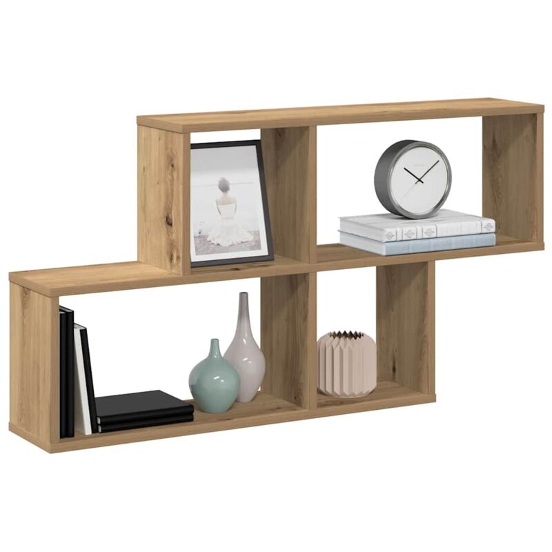 Wandregal Artisan-eiche 100x18x53 Cm Holzwerkstoff - Vidaxl