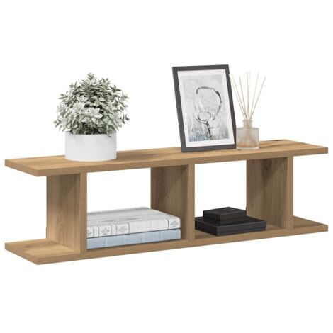 Wandregale 2 Stk. Artisan-Eiche 75x18x20 cm Holzwerkstoff vidaXL